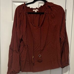 Merona Women's Deep Red Blouse